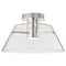 Nuvo Edmond, 17 Inch LED Semi Flush, Polished Nickel with Clear Glass 62/2054 - alternate 3